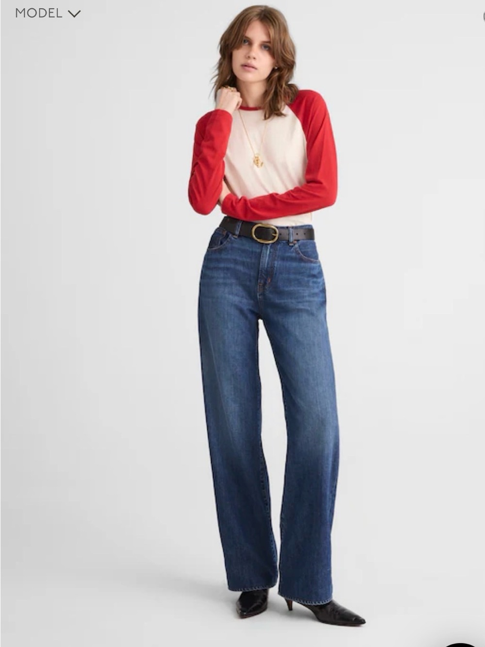 Madewell perfect vintage wide leg, size 27